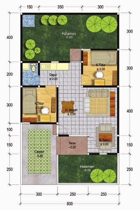 Contoh Desain Rumah  Minimalis Type  27 Rumah  minimalisbl0g